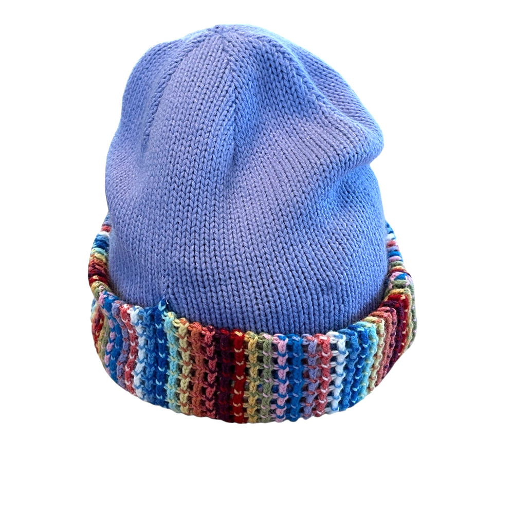 Nordstrom Purple Beanie Hat Women One Size Fits y2k Lightweight Cozy Elf Vibe
